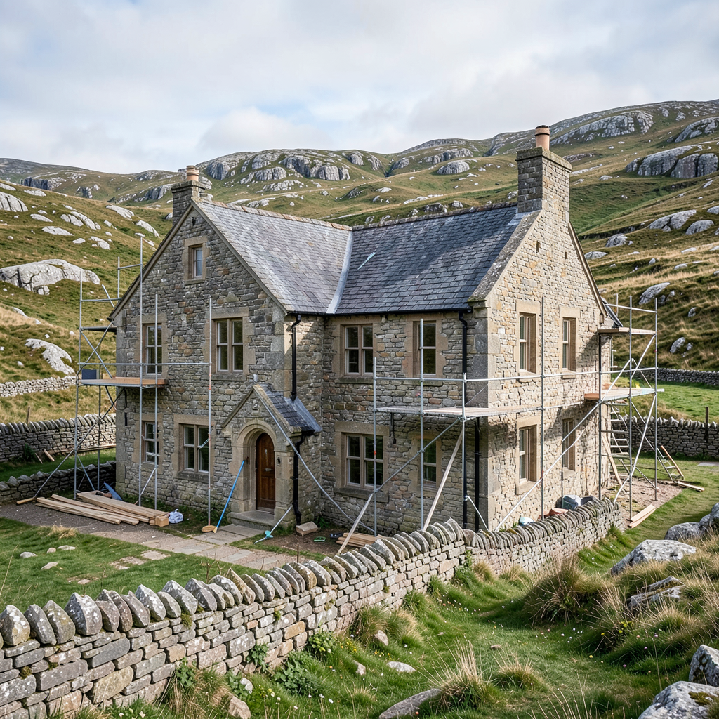 Tarn House in Malham being restored for South Craven Scouts outdoor hub